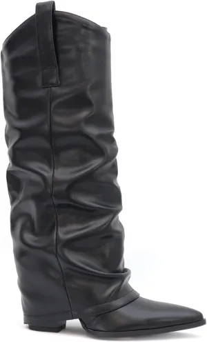 YOKI Women's Western Heel Boot Fashion