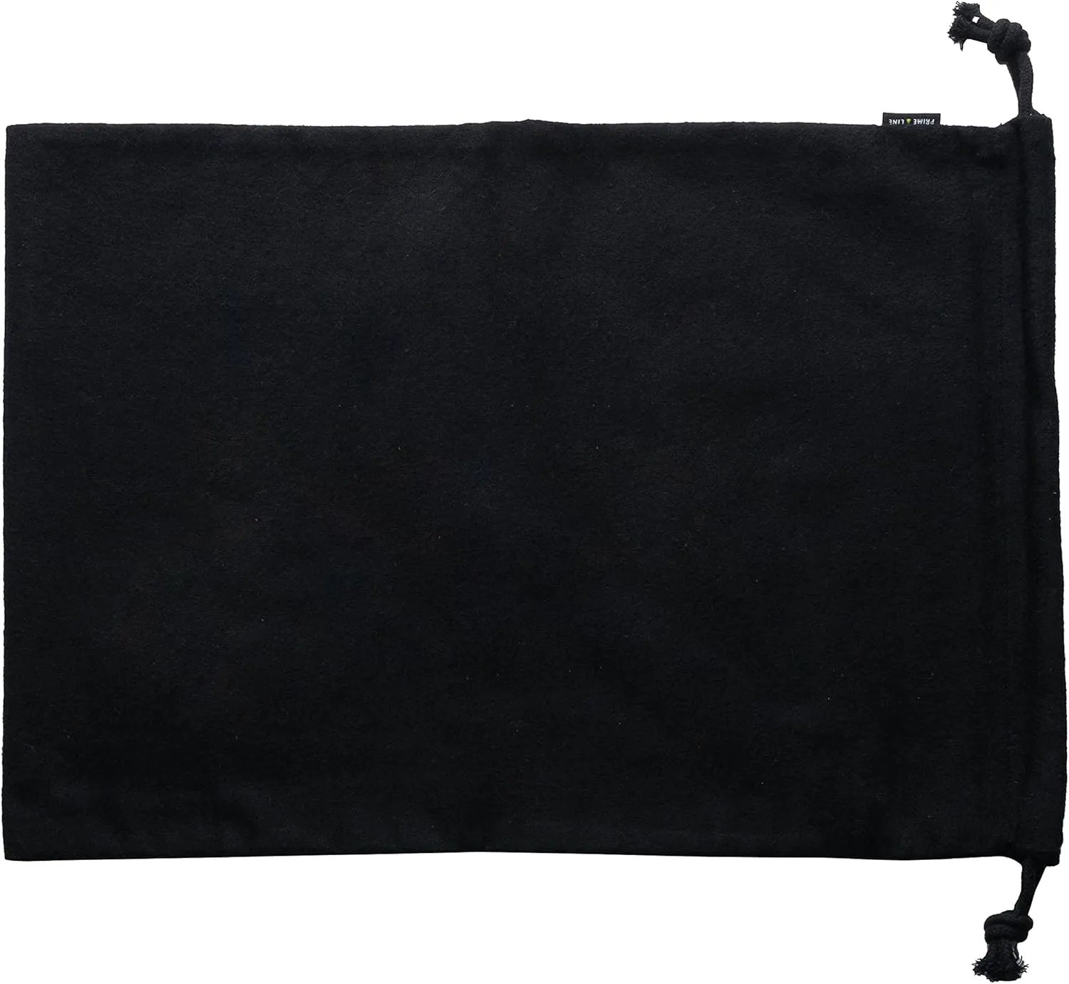 ZENPAC Shoe Bags for Storage, Black Duster Flannel Drawstring Pouch, Washable Breathable Cotton Fabric Cloth for Boots, Travel, Luggage, 12x17 2 Pack