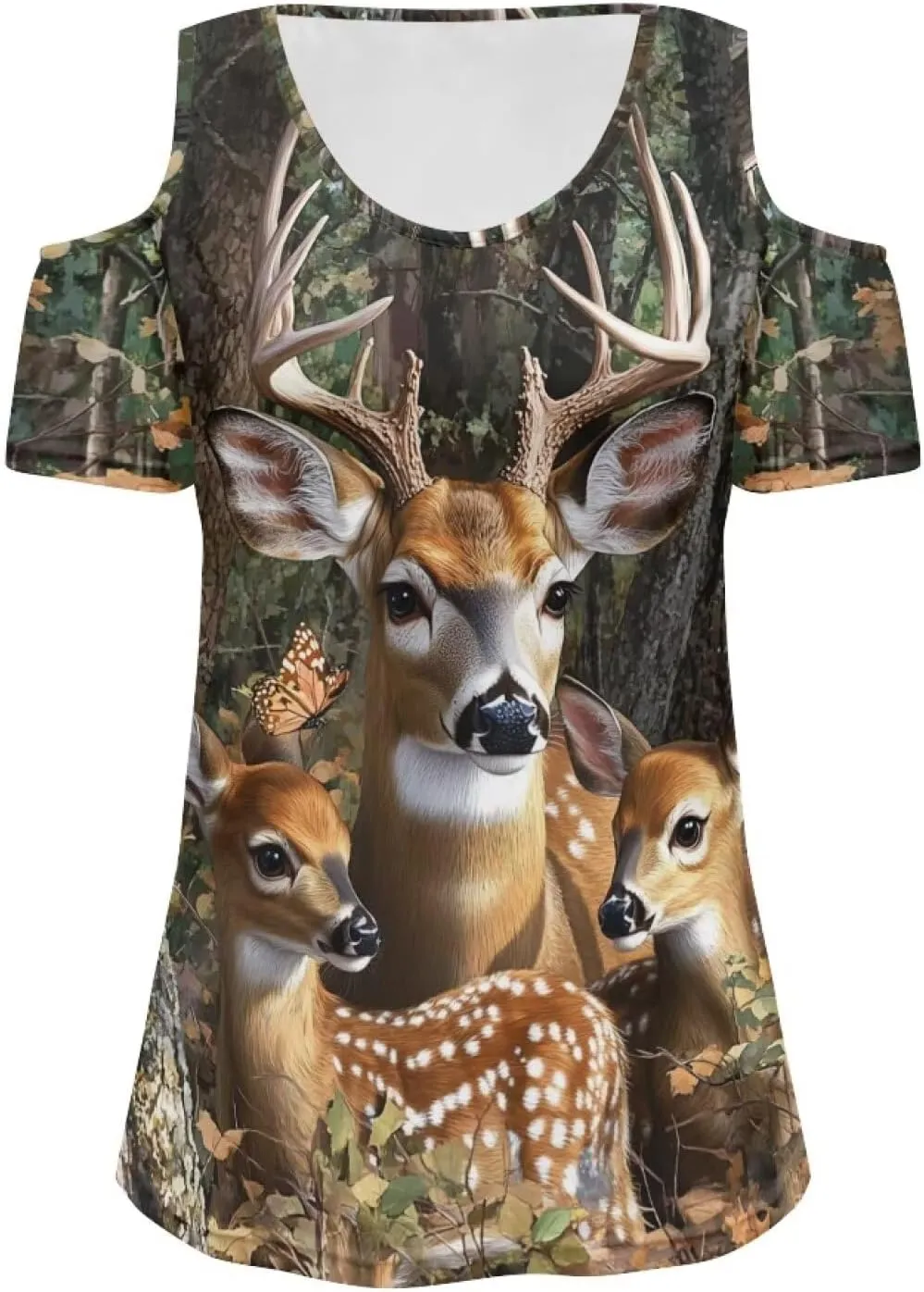 ZFRXIGN Cold Shoulder Tops for Women Size S-2XL Short Sleeve Shirts Going Out Top Square Neck Tee